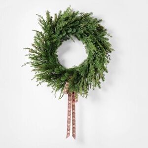 Threshold designed with Studio McGee 30" Fresh Cut Pine Christmas Wreath